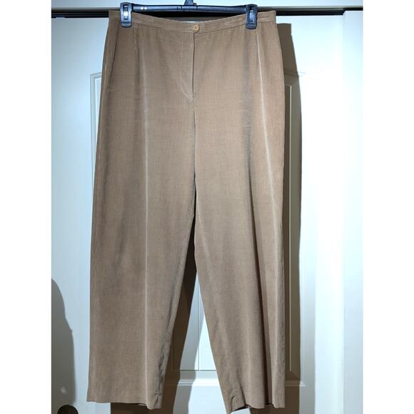 VTG Giorgio Armani Classico Made in Italy Cotton Cashmere Tan Cord Pant Sz 50 - Picture 1 of 14
